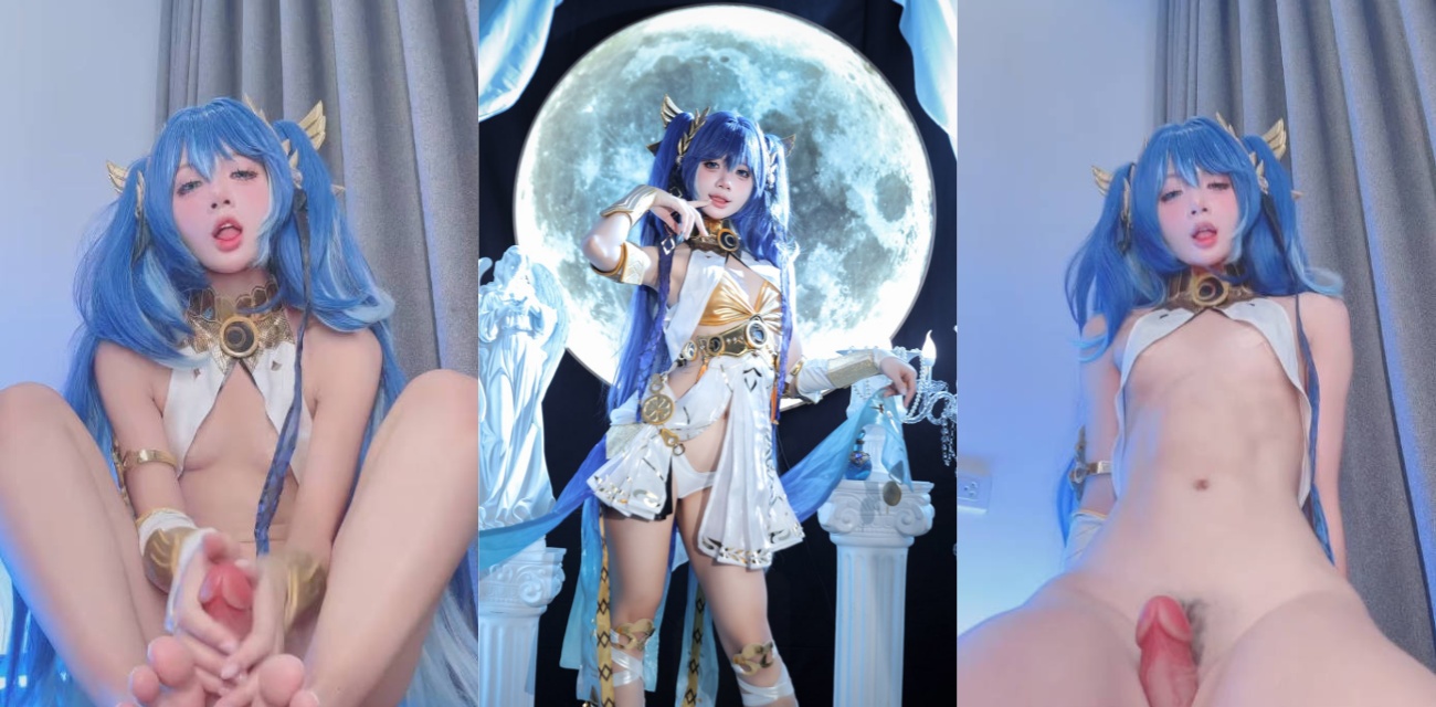 极品福利姬【PoppaChan】COS鸣潮里尤诺，假屌猛插嫩穴胯下泛出粘稠白浆刺激到爆